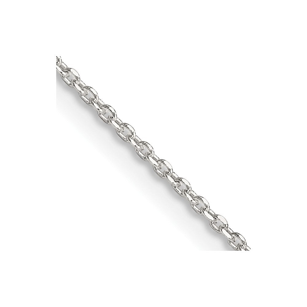 Sterling Silver 1.25mm Diamond-cut Cable Chain