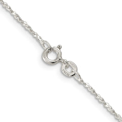 Sterling Silver 1.2mm Twisted Serpentine Chain