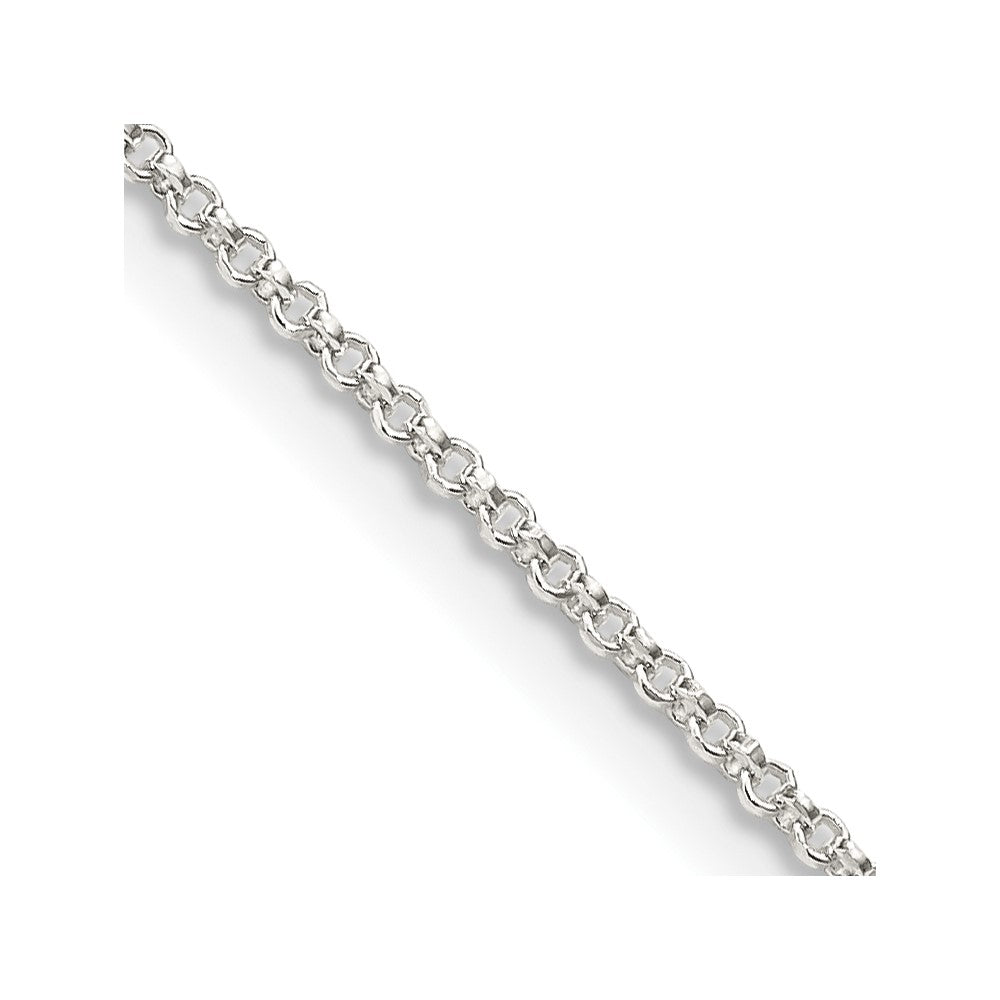 Sterling Silver 1.4mm Polished Rolo Chain