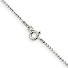 Sterling Silber 1,05 mm quadratische Perlenkette