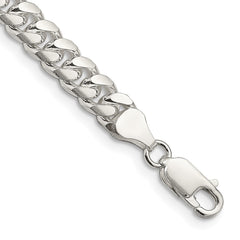 Sterling Silver 7.0mm Domed Curb Chain