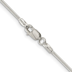 Sterling Silver 1.25mm Round Snake Chain