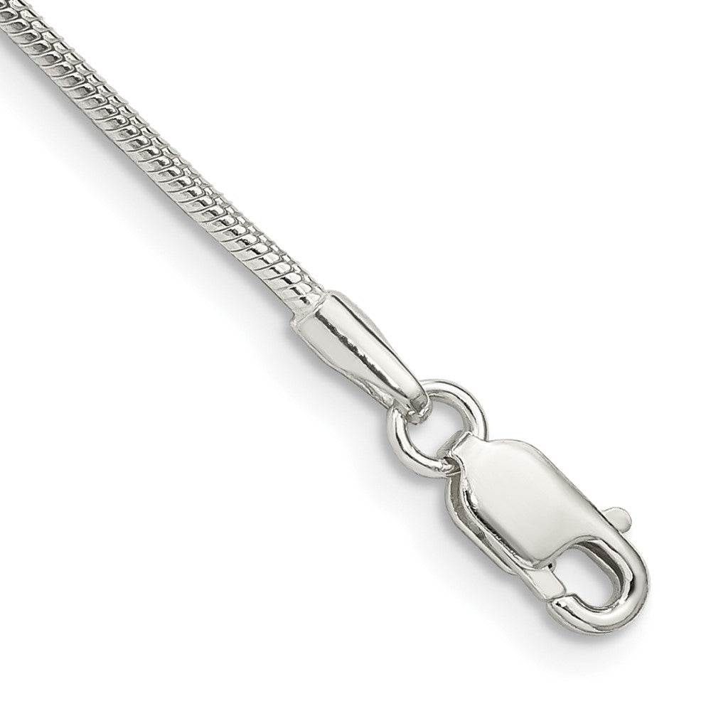 Sterling Silver 1.25mm Round Snake Chain