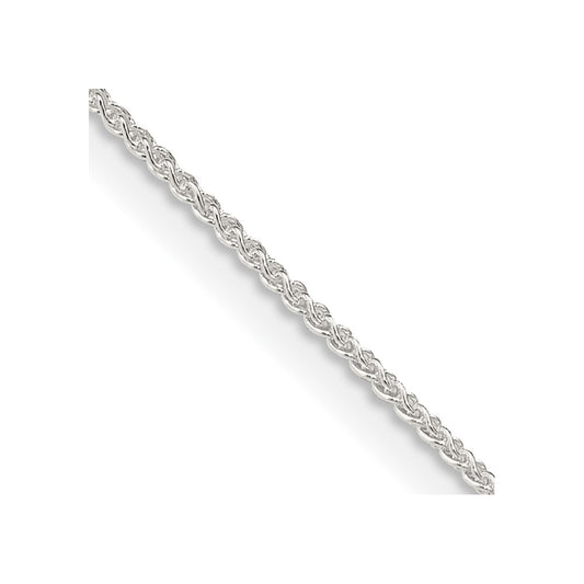 Sterling Silver 1.0mm Round Spiga Chain