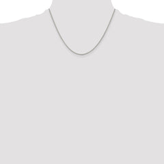 Cadena Spiga Redonda De 1,5 Mm De Plata Rodiada