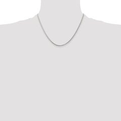 Cadena Spiga Redonda De 1,75 Mm De Plata Rodiada