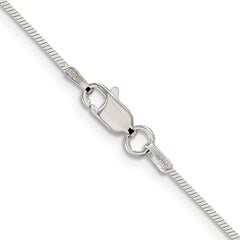 Sterling Silver 1mm Square Snake Chain
