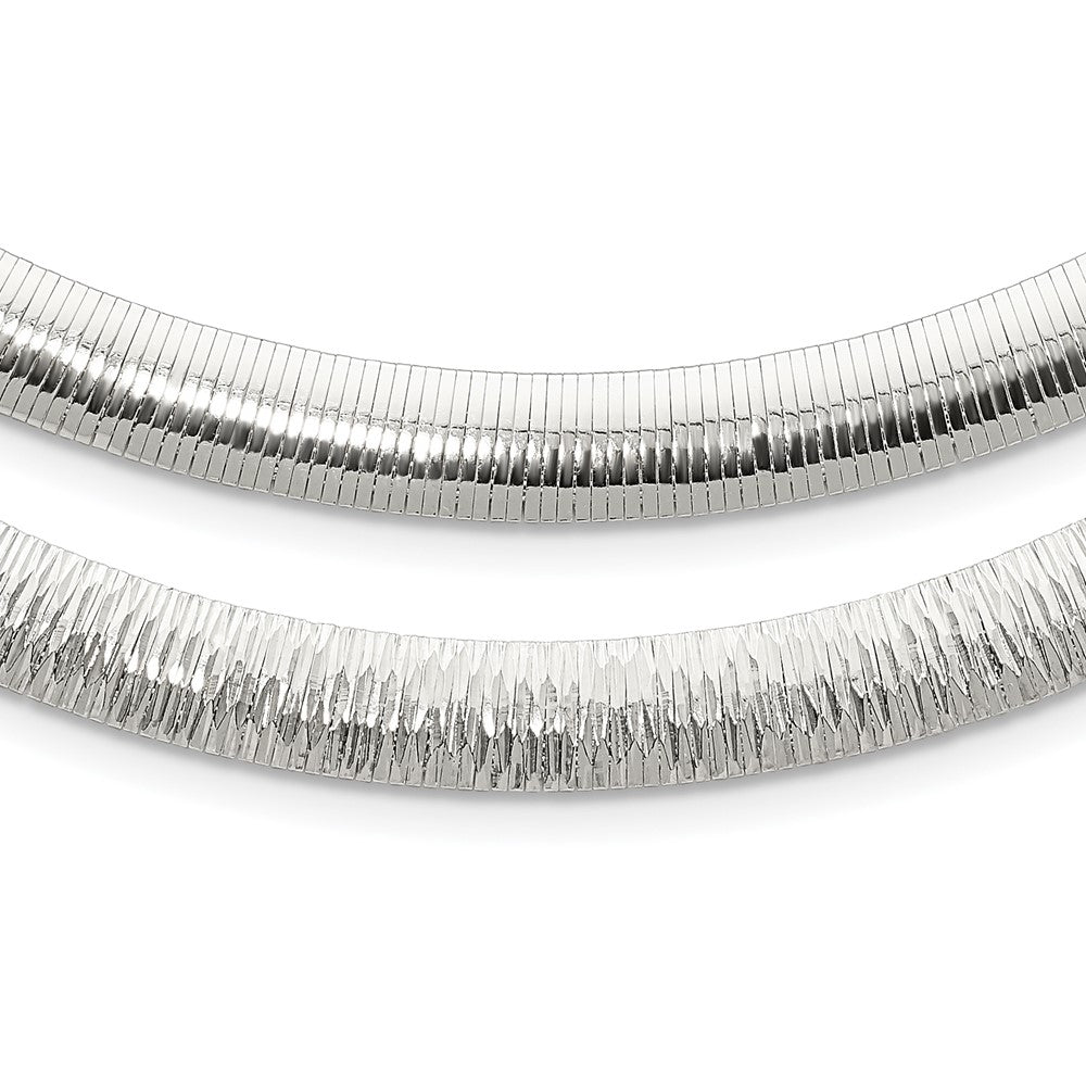 Sterling Silver 8mm Polished Cubetto Chain