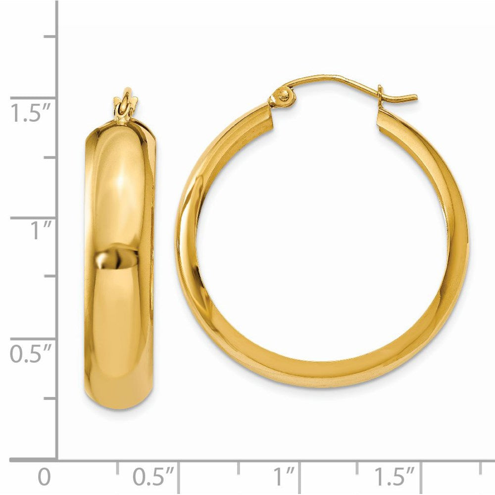 14K Yellow Gold Hoop Earrings