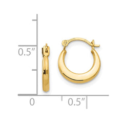 14K Yellow Gold Madi K Small Hoop Earrings