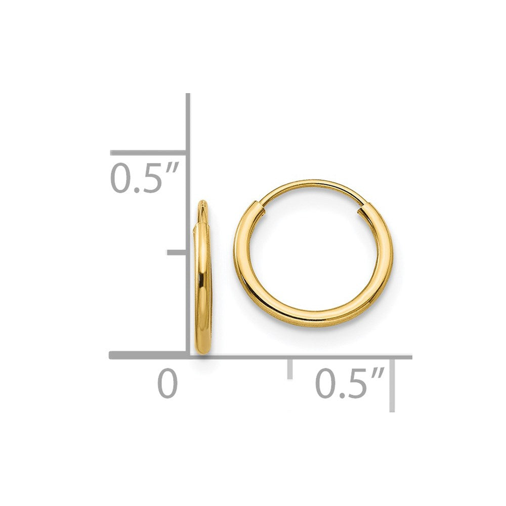 14K Yellow Gold Madi K Endless Hoop Earrings