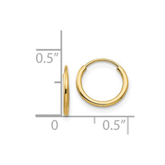 14K Yellow Gold Madi K Endless Hoop Earrings