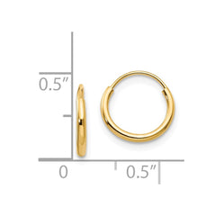 14K Yellow Gold Madi K Endless Hoop Earrings