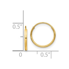 14K Yellow Gold Madi K Endless Hoop Earrings
