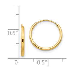 14K Yellow Gold Madi K Endless Hoop Earrings