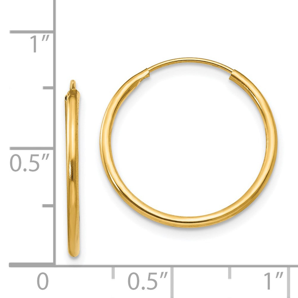 14K Yellow Gold Madi K Endless Hoop Earrings