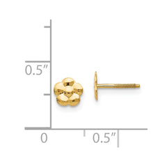 14K Yellow Gold Madi K Flower Post Earrings