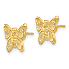 14K Yellow Gold Madi K Butterfly Post Earrings