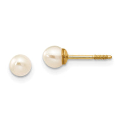 14K Yellow Gold Madi K FWC Pearl Earrings