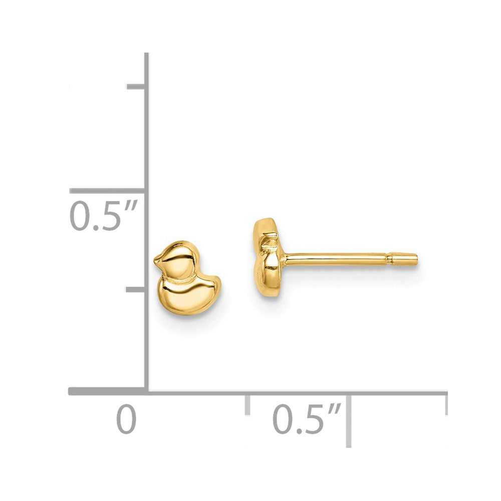 14K Yellow Gold Madi K Duck Post Earrings