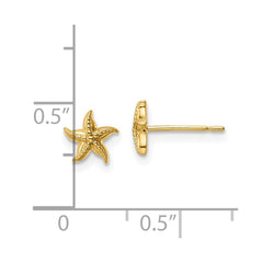 14K Yellow Gold Madi K Starfish Post Earrings