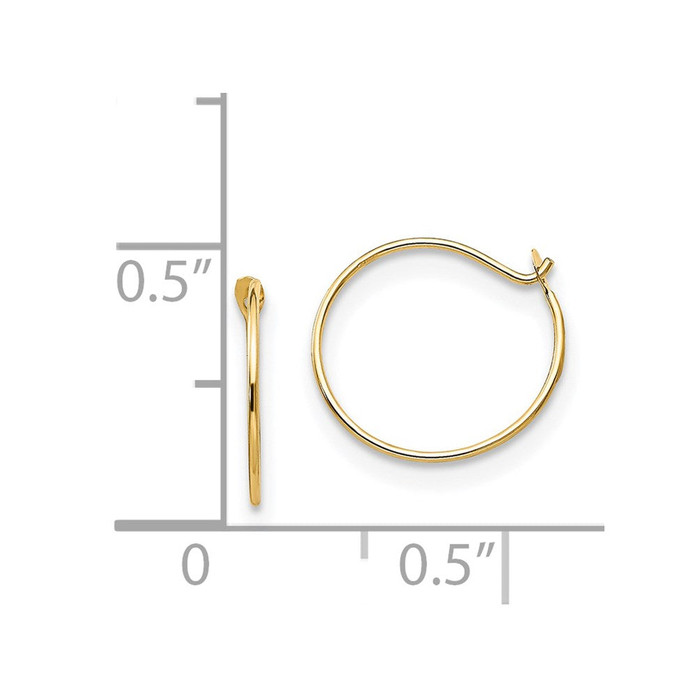 14K Yellow Gold Madi K Sm. Endless Hoop Earrings