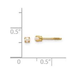 14K Yellow Gold Madi K Baby FWC Pearl Earrings