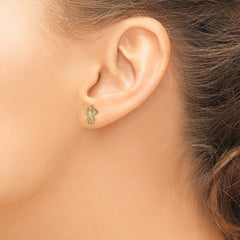 14K Yellow Gold Starfish Post Earrings