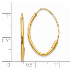 14K Yellow Gold Wire Threader Earrings