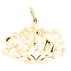 Yellow Gold-plated Silver #1 Grandma Pendant