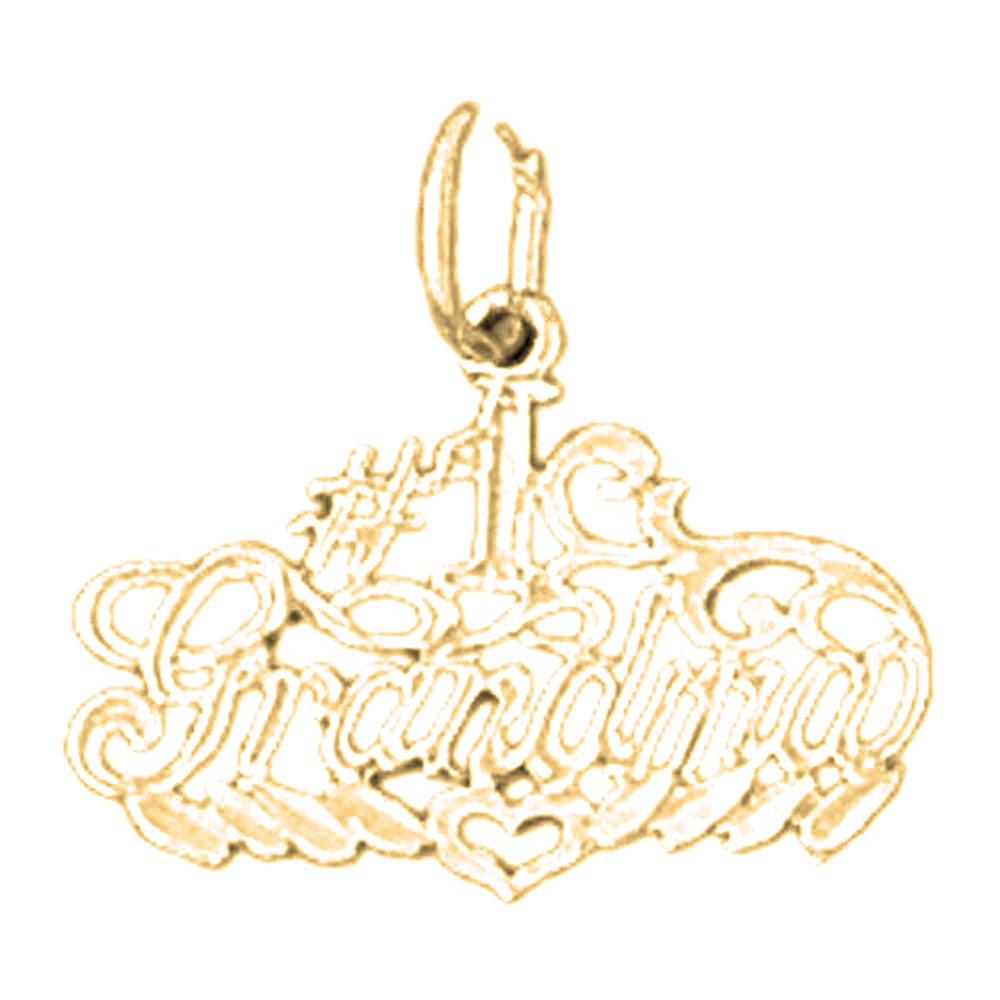 Yellow Gold-plated Silver #1 Grandma Pendant