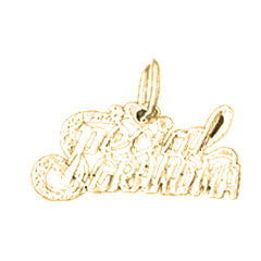 Yellow Gold-plated Silver Special Grandma Pendant