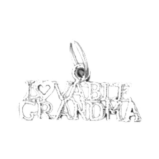 Sterling Silver Lovable Grandma Pendant