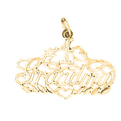 Yellow Gold-plated Silver #1 Grandma Pendant