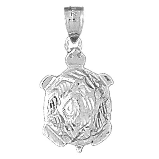 Sterling Silver Turtles Pendant
