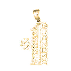Yellow Gold-plated Silver #1 Grandma Pendant