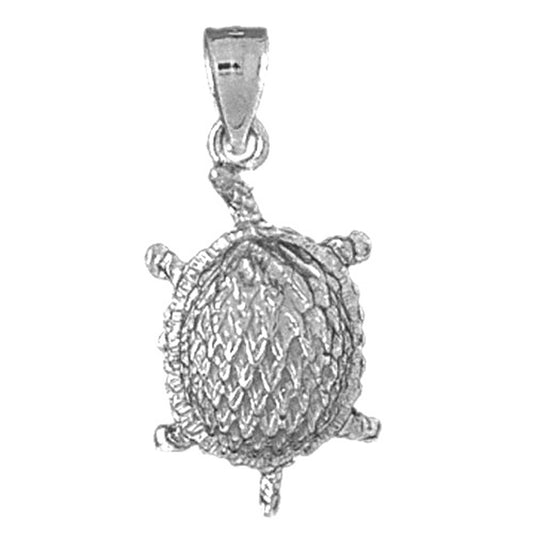 Sterling Silver Turtles Pendant