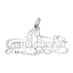 Sterling Silver #1 Granddaughter Pendant