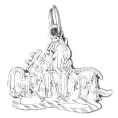 Sterling Silver #1 Grandpa Pendant