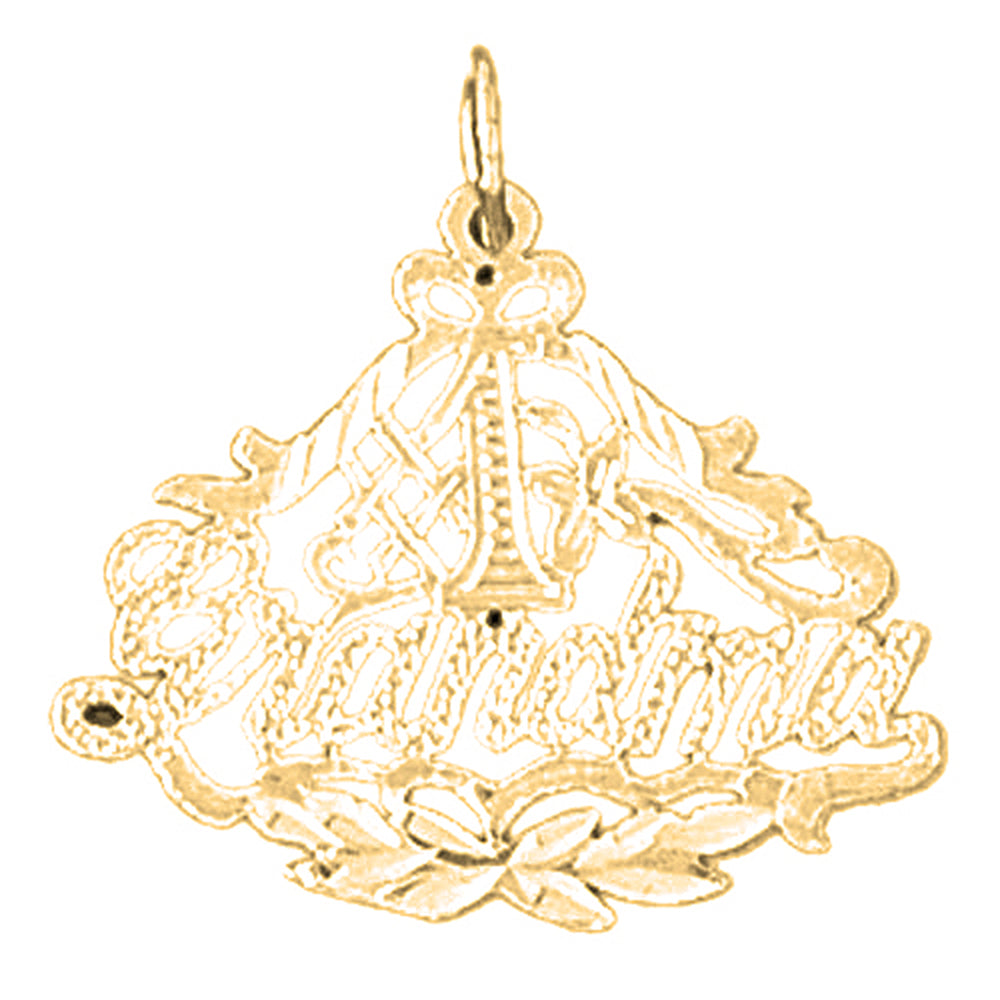 Yellow Gold-plated Silver Turtles Pendant