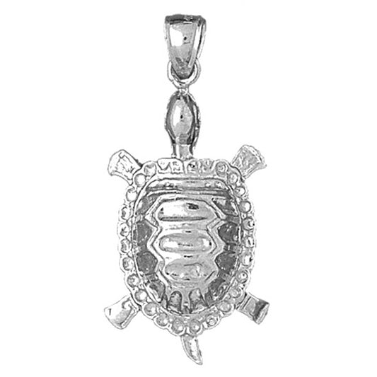 Sterling Silver Turtles Pendant