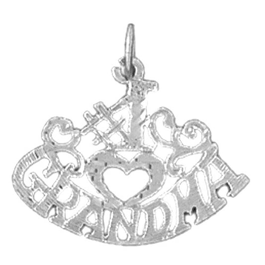 Sterling Silver #1 Grandma Pendant