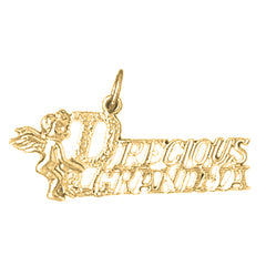 Yellow Gold-plated Silver Precious Grandma Pendant