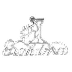 Sterling Silver #1 Grandma Pendant