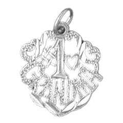 Sterling Silver #1 Grandma Pendant