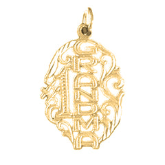 Yellow Gold-plated Silver #1 Grandma Pendant