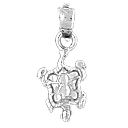 Sterling Silver Turtles Pendant