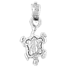 Sterling Silver Turtles Pendant