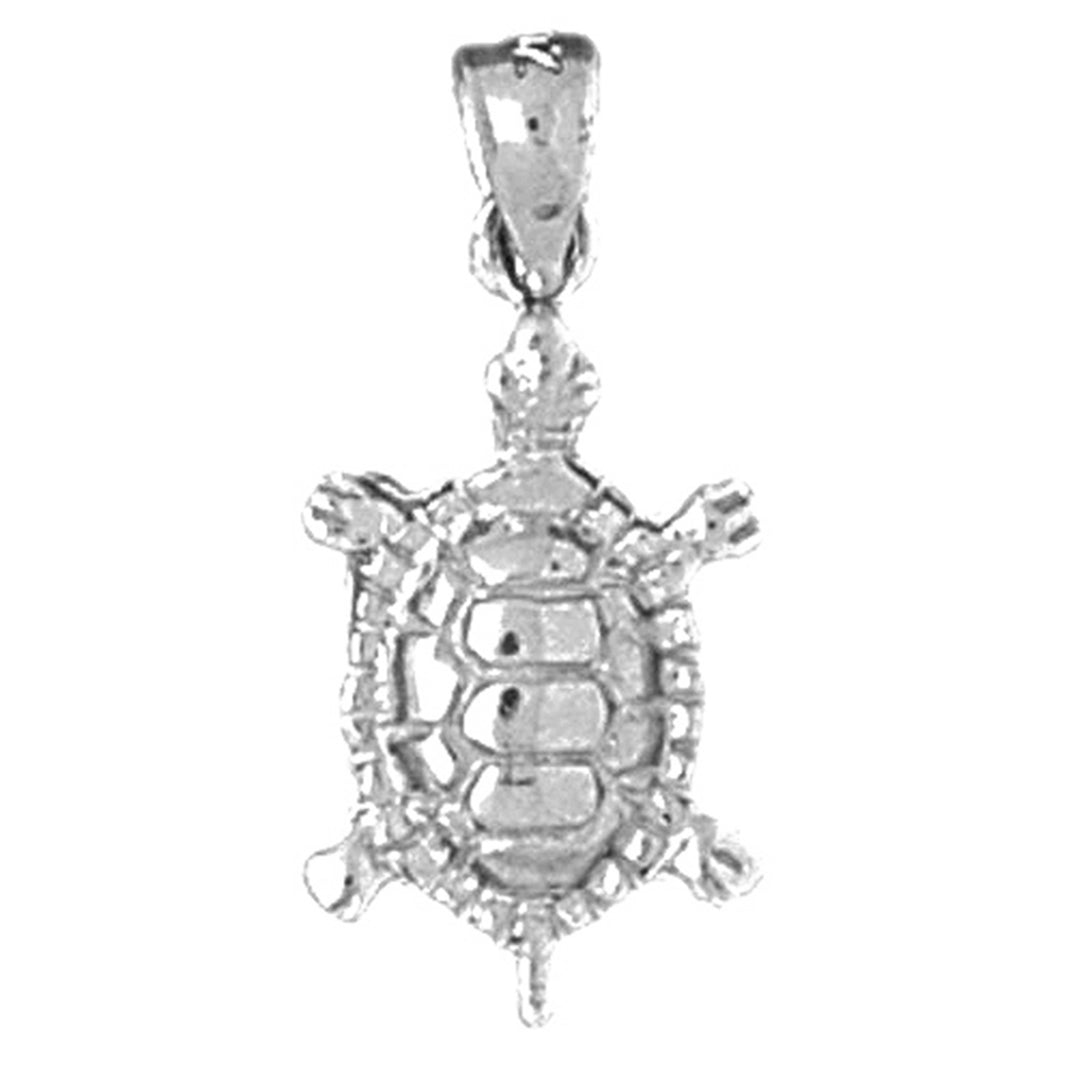 Sterling Silver Turtles Pendant