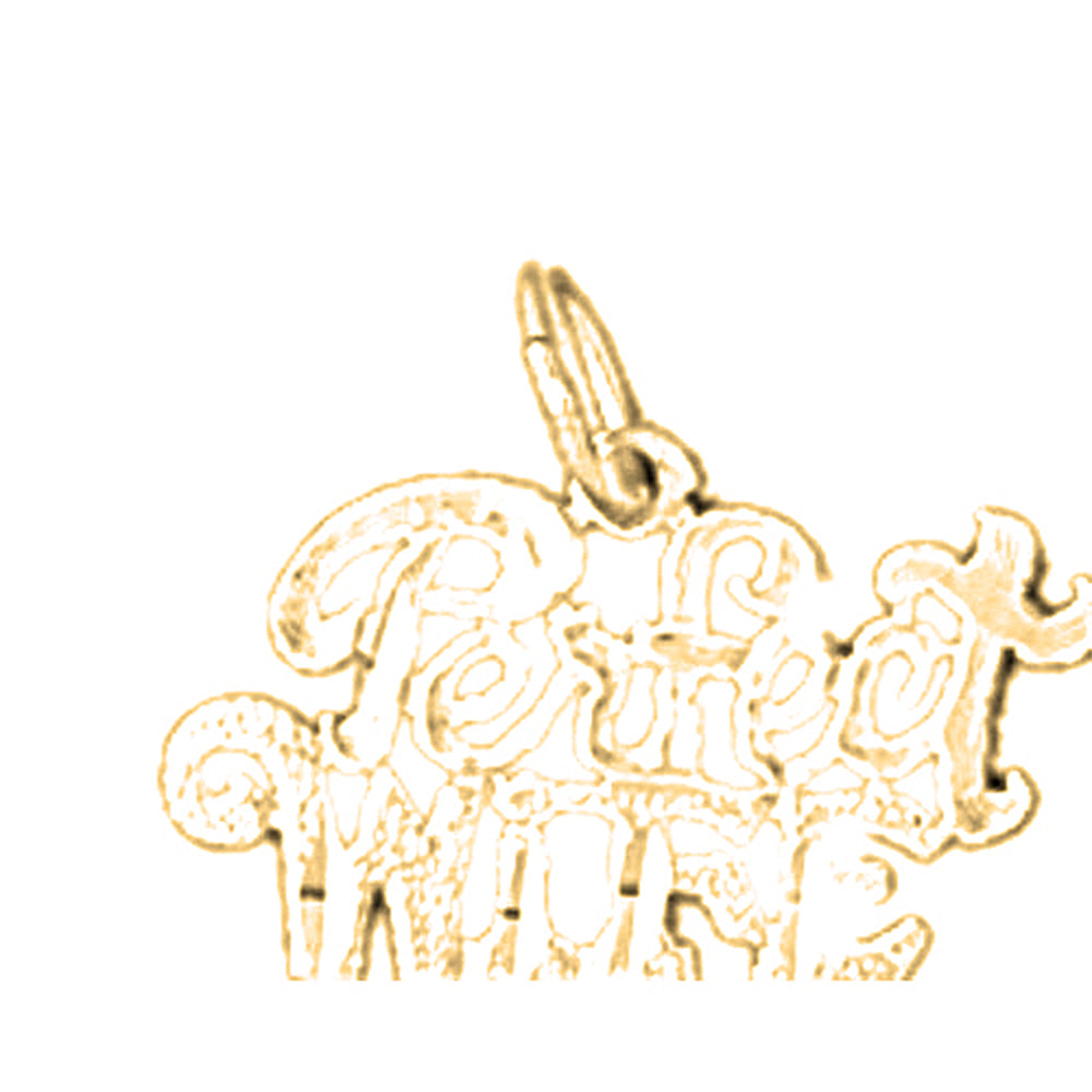 Yellow Gold-plated Silver Perfect Wife Pendant